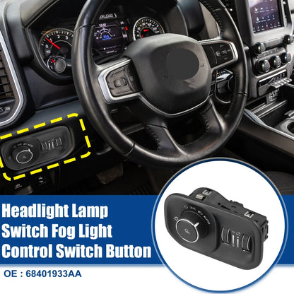 Headlight Lamp Switch Button for Dodge RAM 1500 2500 3500 (2013-2018)