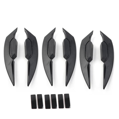 Black Motorcycle Fairing Winglets Side Spoiler Deflectors for Universal Models