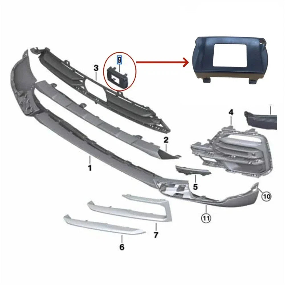 Cruise Control Distance Sensor Cover for BMW G05 G06 G07 (2019-2023)