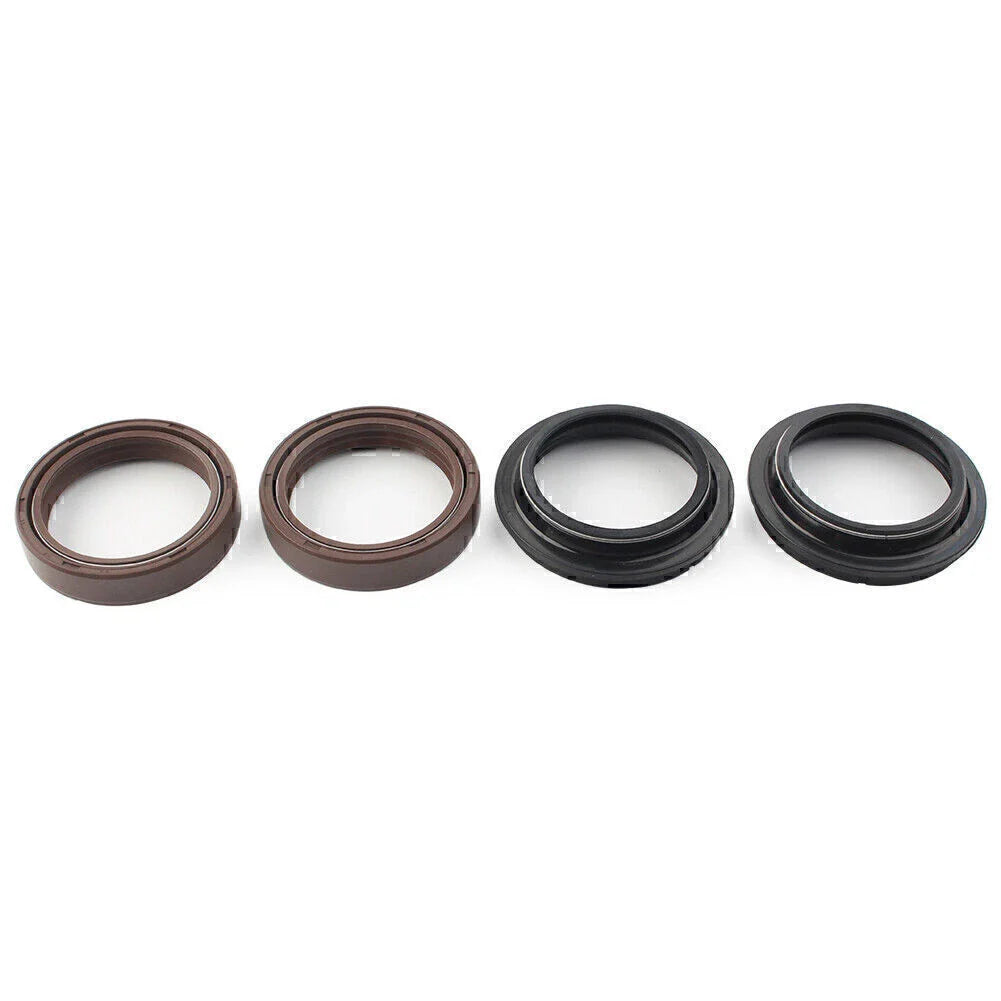 4 x Brown 41X54MM Motor Front Fork Damper Shock Absorber Oil Seal for Car