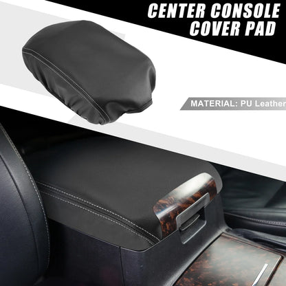 Car Center Console Armrest Cover for Dodge Charger (2011-2023) Black Gray
