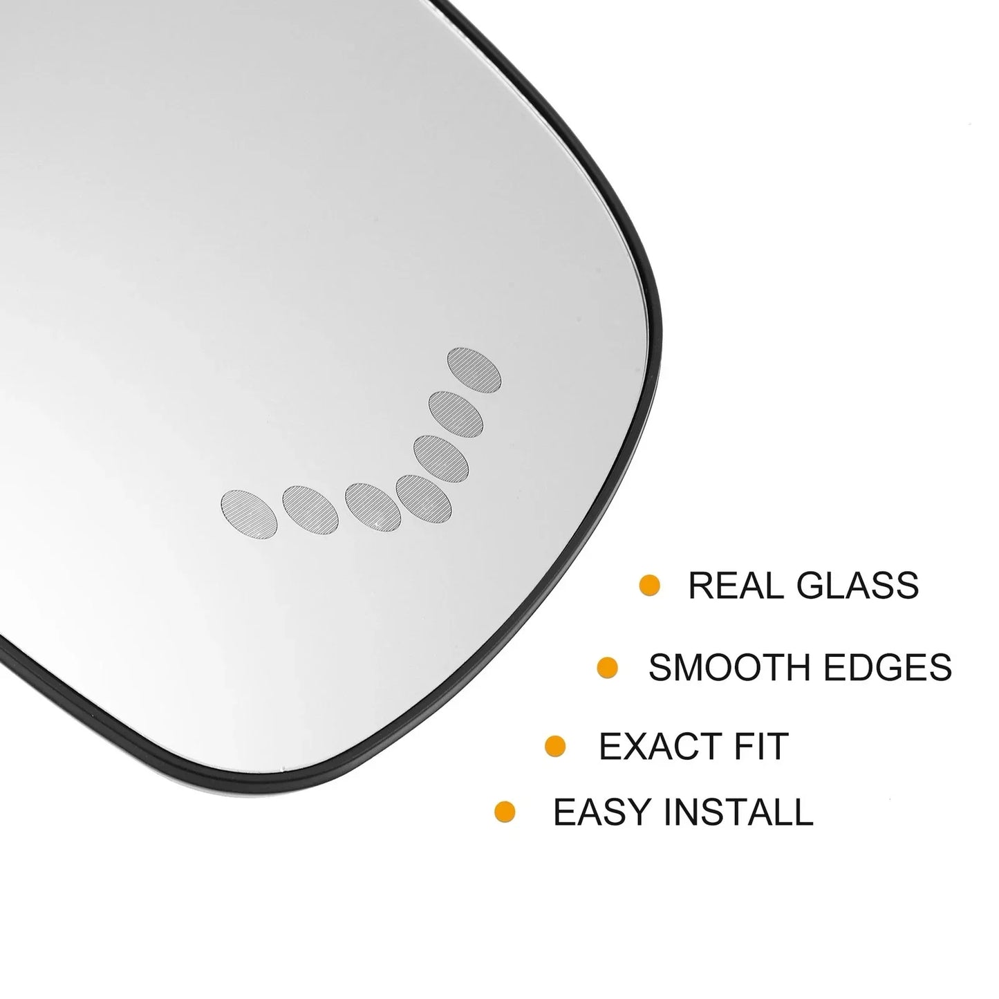 Heated Left Rearview Mirror Glass for Chevy Silverado Avalanche Suburban (2007-2014)