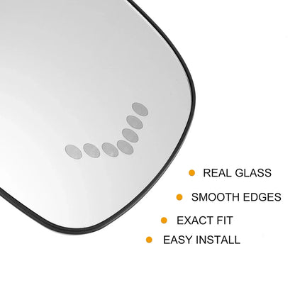 Heated Left Rearview Mirror Glass for Chevy Silverado Avalanche Suburban (2007-2014)