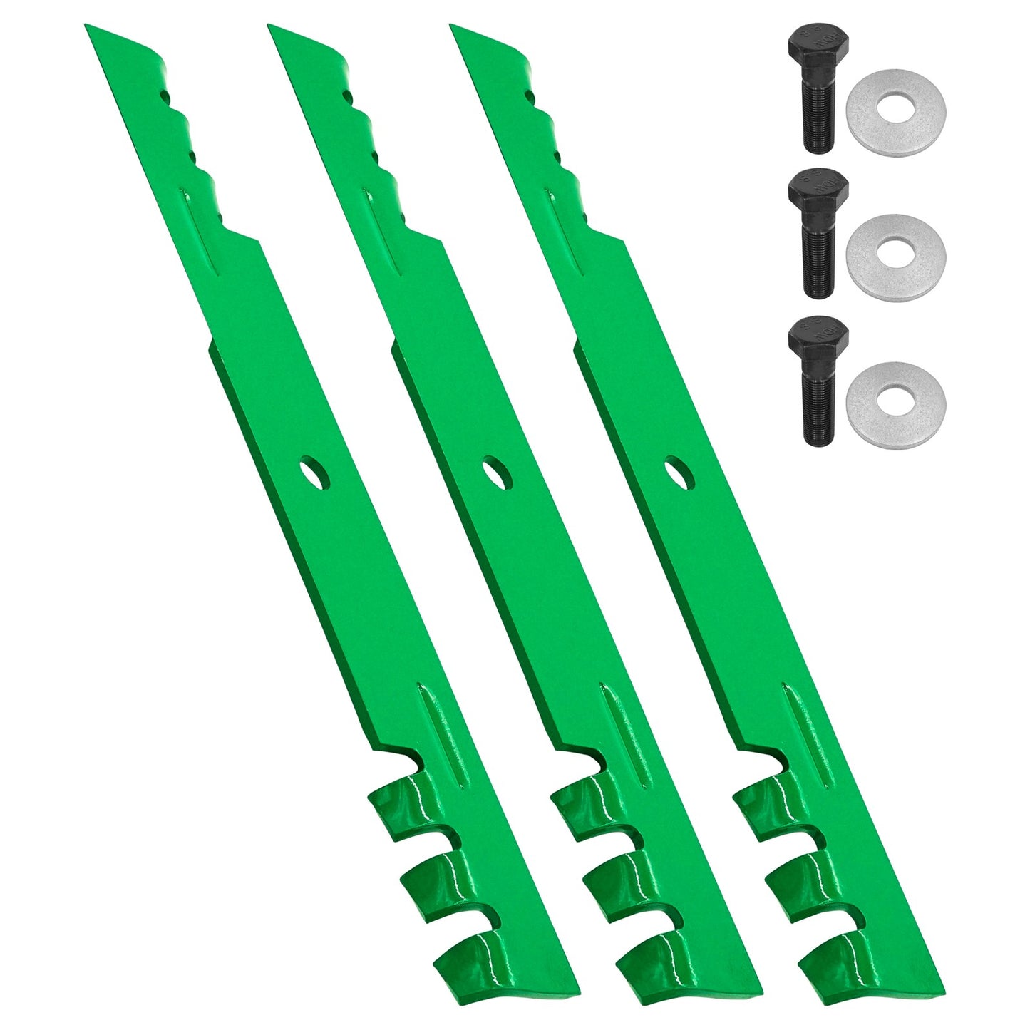 2 Deck Blade Replacement with Bolts for Toro Z450 Z453 Z500 (2007–2009)