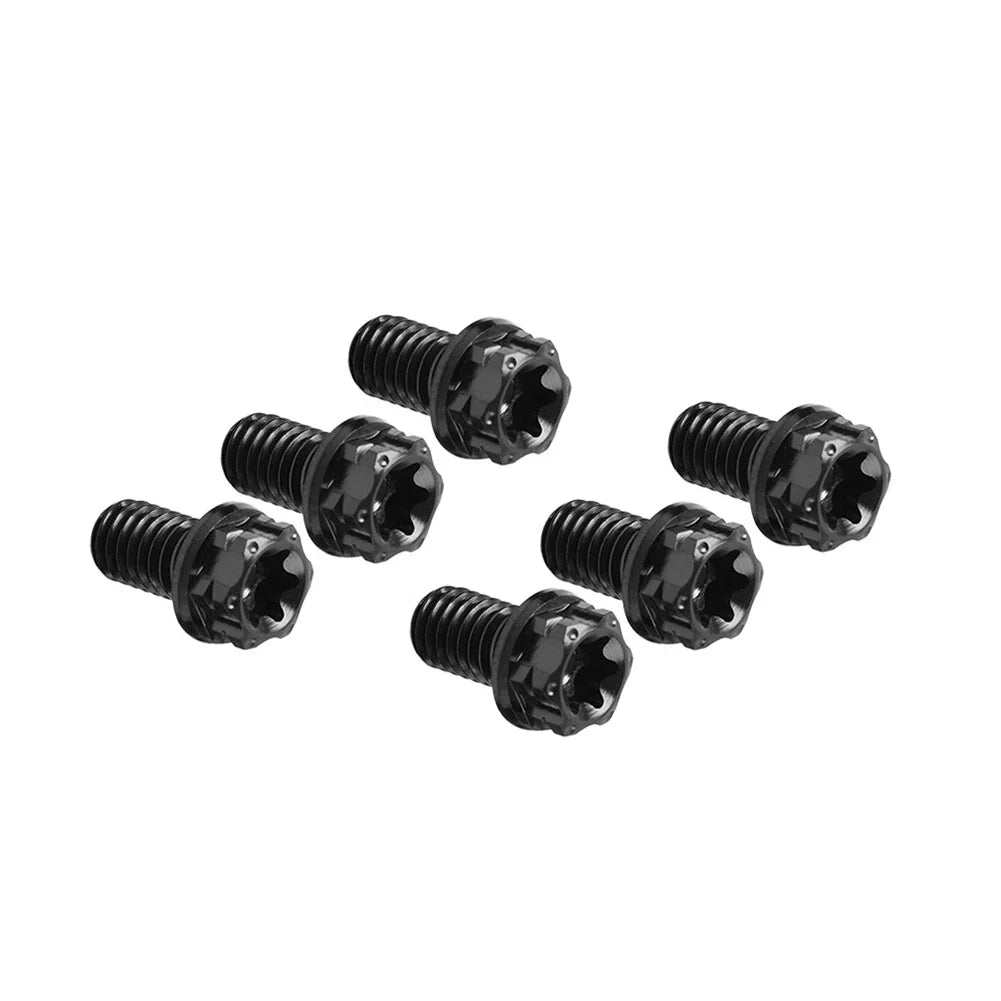 6pcs M8x20mm Titanium Torx Head Flange Bolts for Motorcycle Bike