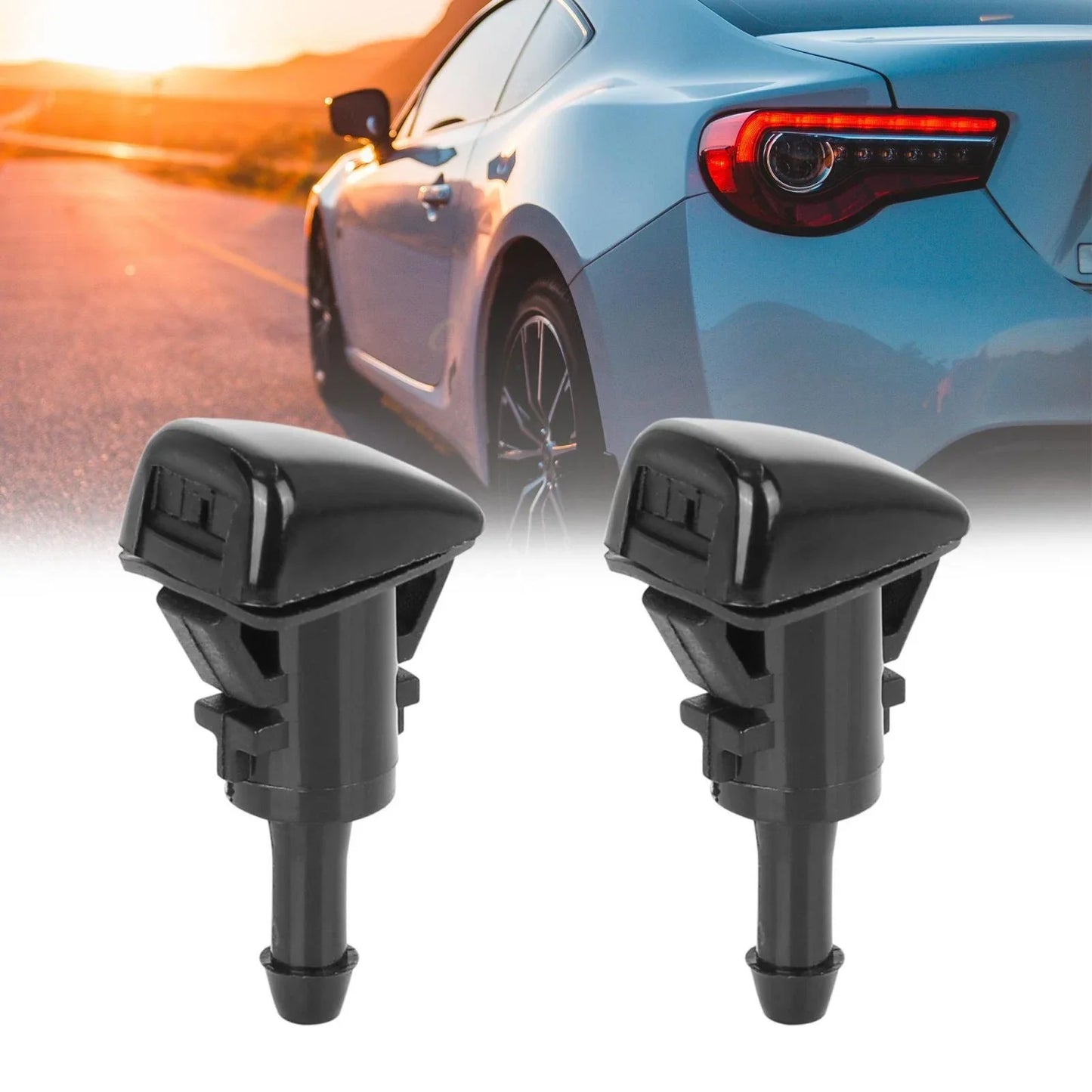2 x Windshield Washer Sprayer Nozzles for Chrysler Dodge Charger (2011-2023)