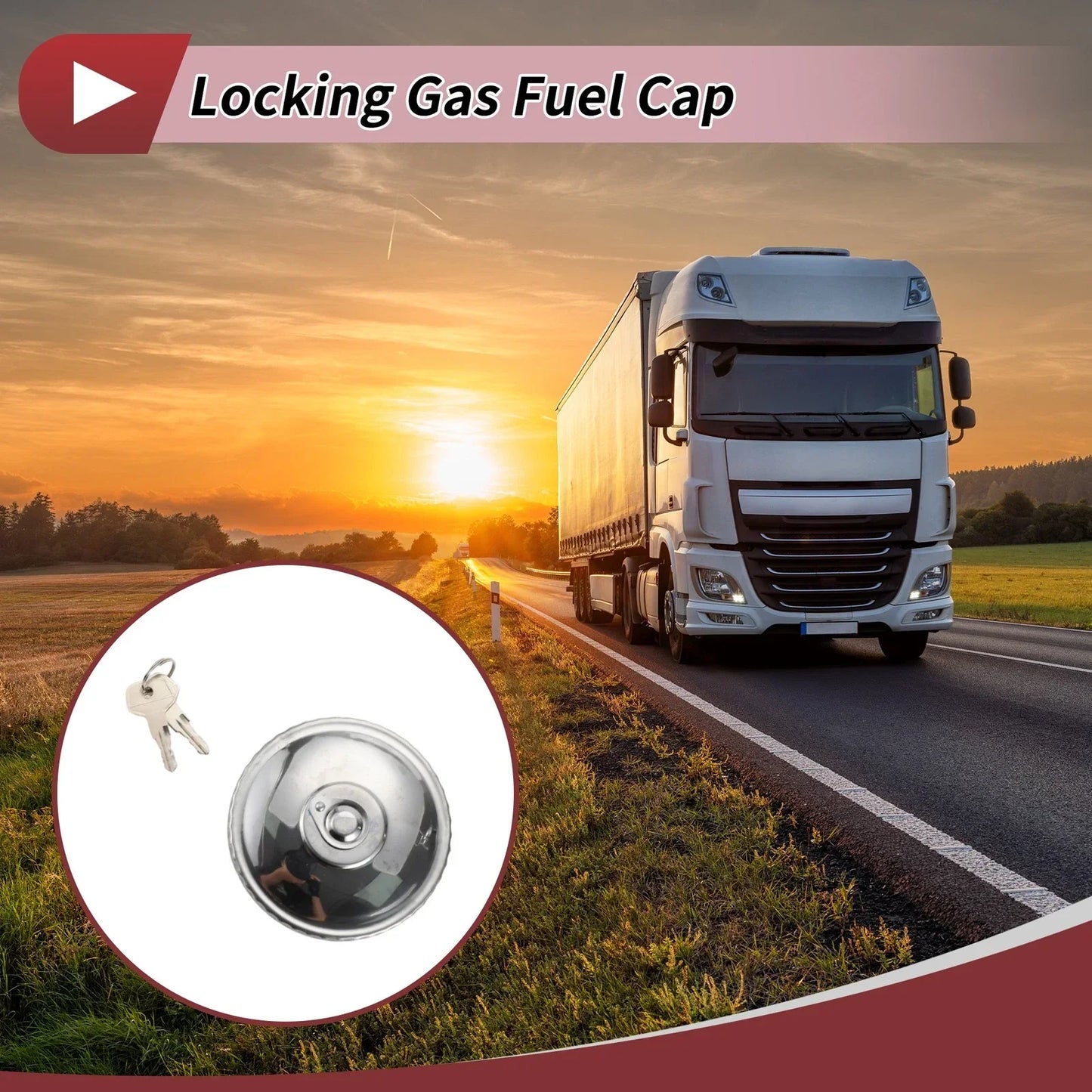Locking Gas Cap with 2 Keys for Mercedes Benz