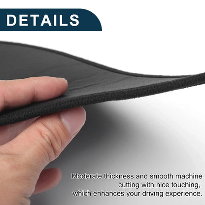 Car Door Anti Kick Pad Sticker Protector for Honda Fit (2008-2013) Black 1 Set