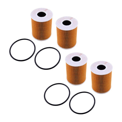 4 x Oil Filter & Gasket for Hyundai Genesis, Palisade, Kia Cadenza, Sedona, Sorento
