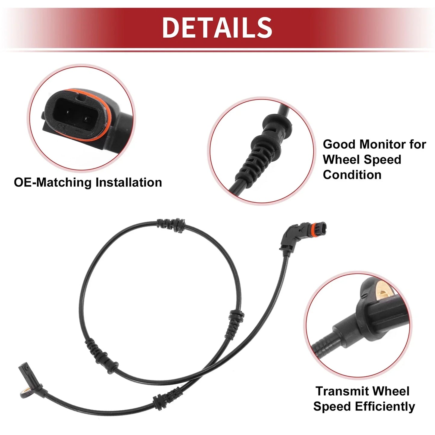 ABS Wheel Speed Sensor for Mercedes-Benz ML350 (2006-2011)