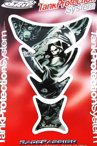 Grim Reaper Pro Grip Motorcycle Tank Pad Sticker Protector