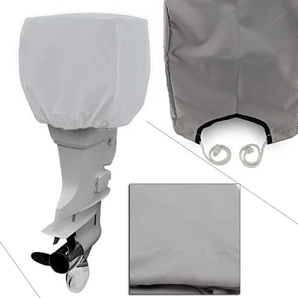Boat Outboard Engine Half Cover Silver for up to 10HP/40HP/100HP/200HP