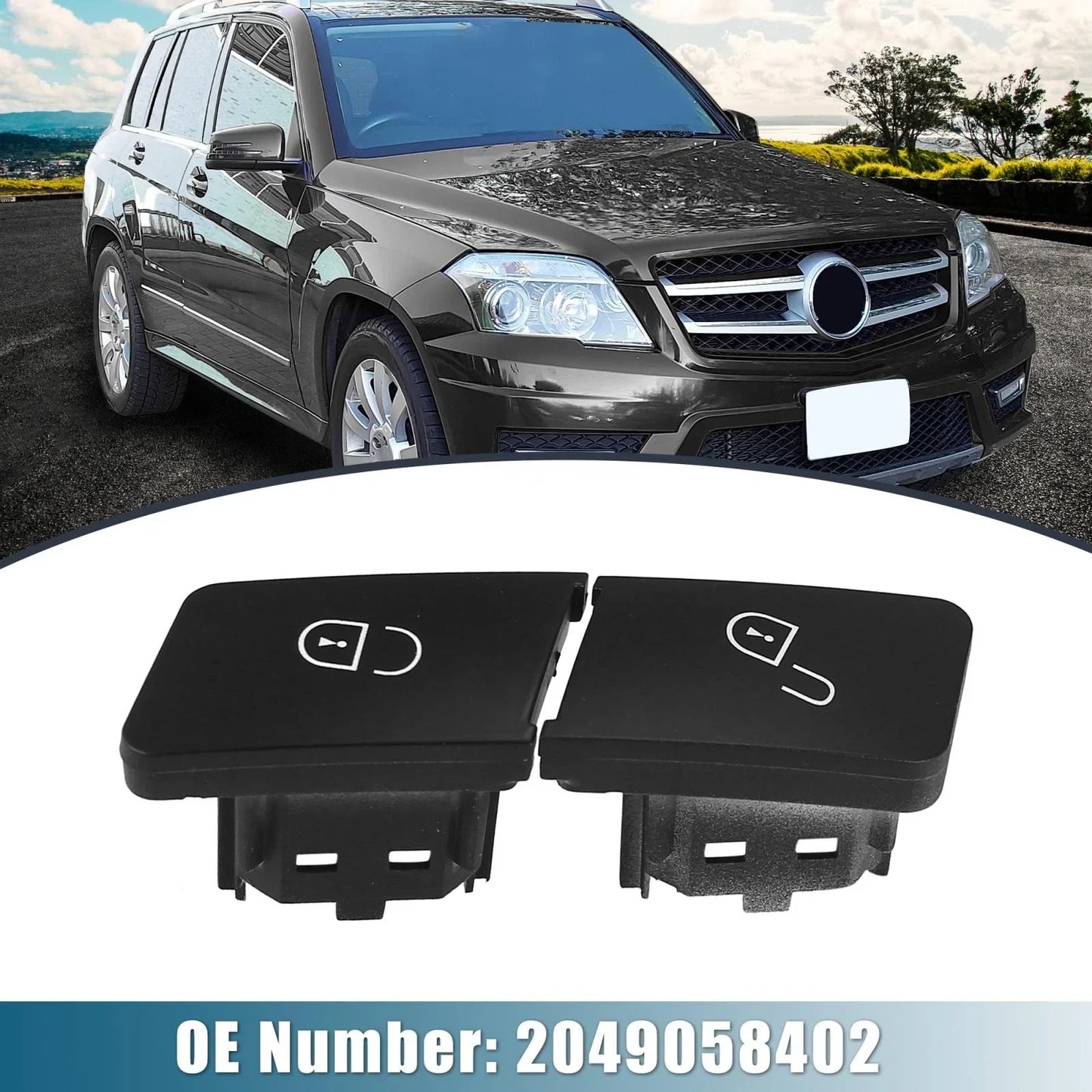 Door Lock Control Button Set for Mercedes-Benz E400 E550 (2014-2017)