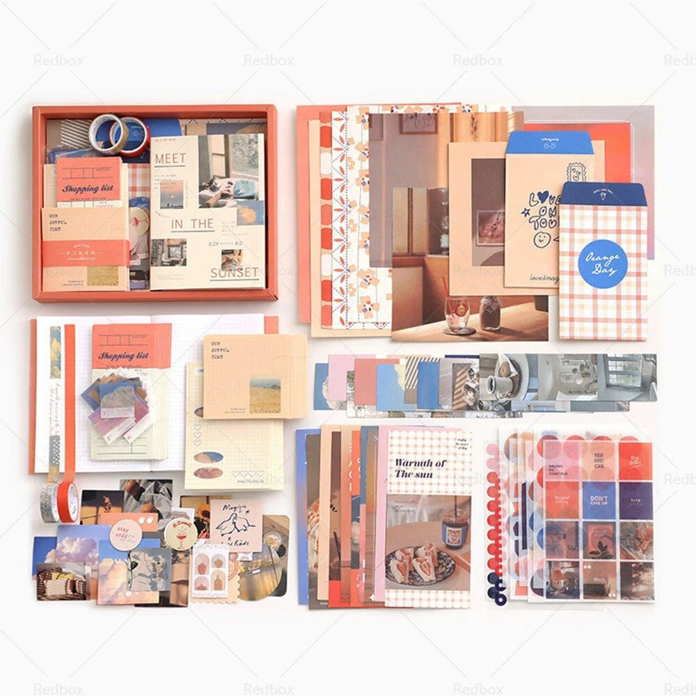 4 x Vintage Aesthetic Scrapbook Art Journaling Supplies & Stationery
