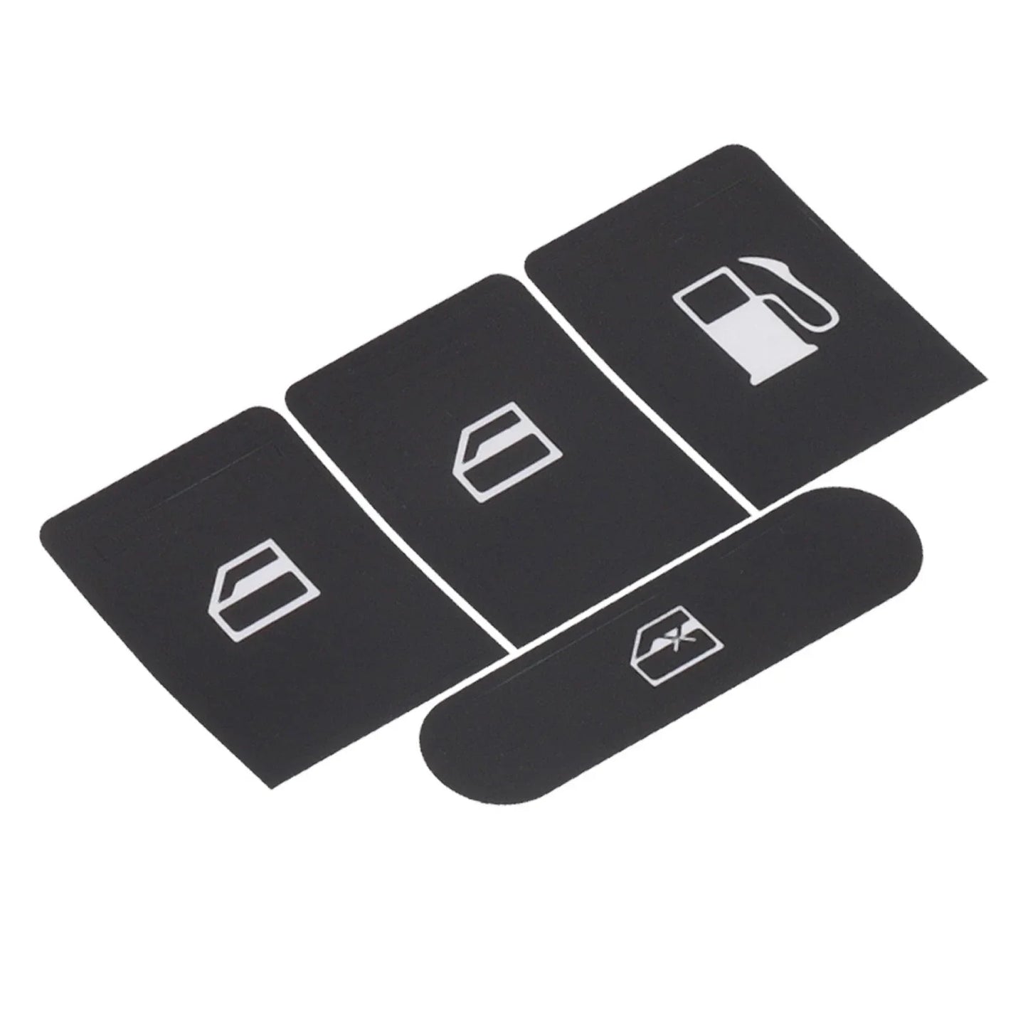 Sticker Set Black Overlay for Window Buttons Golf V Passat