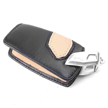 Leather Brown Remote Smart Key Fob Shell Cover for BMW 3 5 7 X3 Series