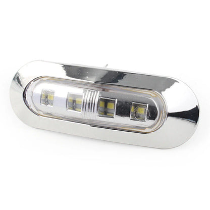 4 x LED White Side Clearance Marker Lights for Car Truck Trailer Pickup 12V