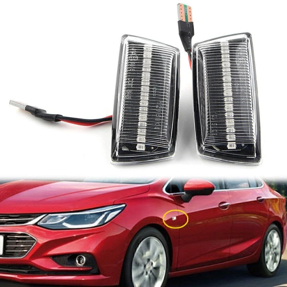 LED Dynamic Side Marker Lights for Opel Astra H MK5 Zafira B MK2 Clear