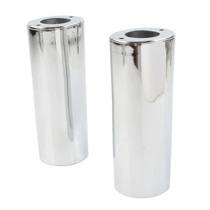 Smooth +2" Extended Fork Slider Covers for Harley Street Glide, Road King, Softail (2006-2023)