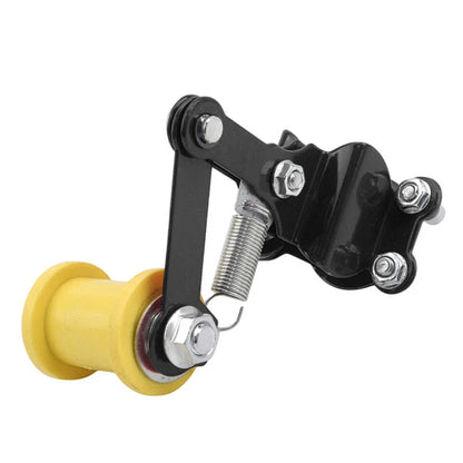 Universal Chain Tensioner Roller Adjuster for ATV Dirt Bike - Black/Yellow