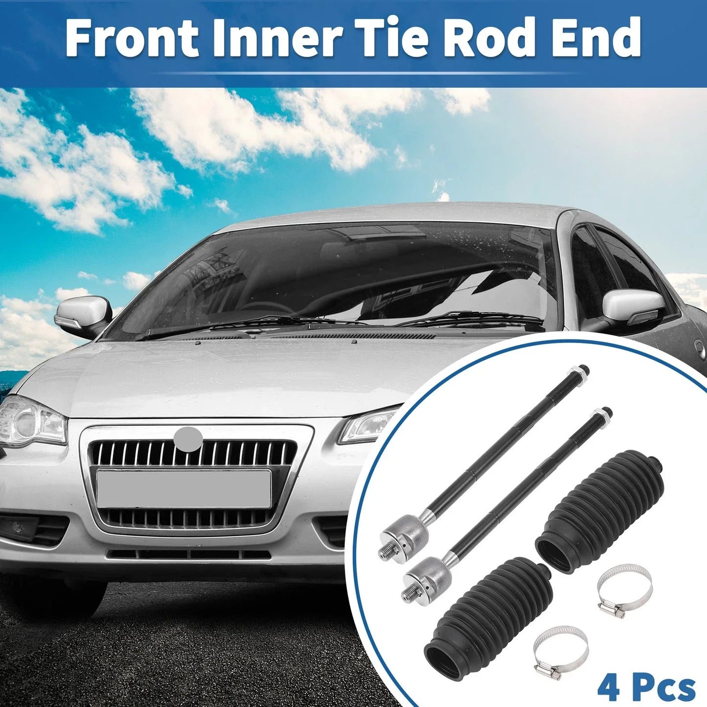 4pcs Front Inner Tie Rod End Links for Chrysler 300 (2011-2014)