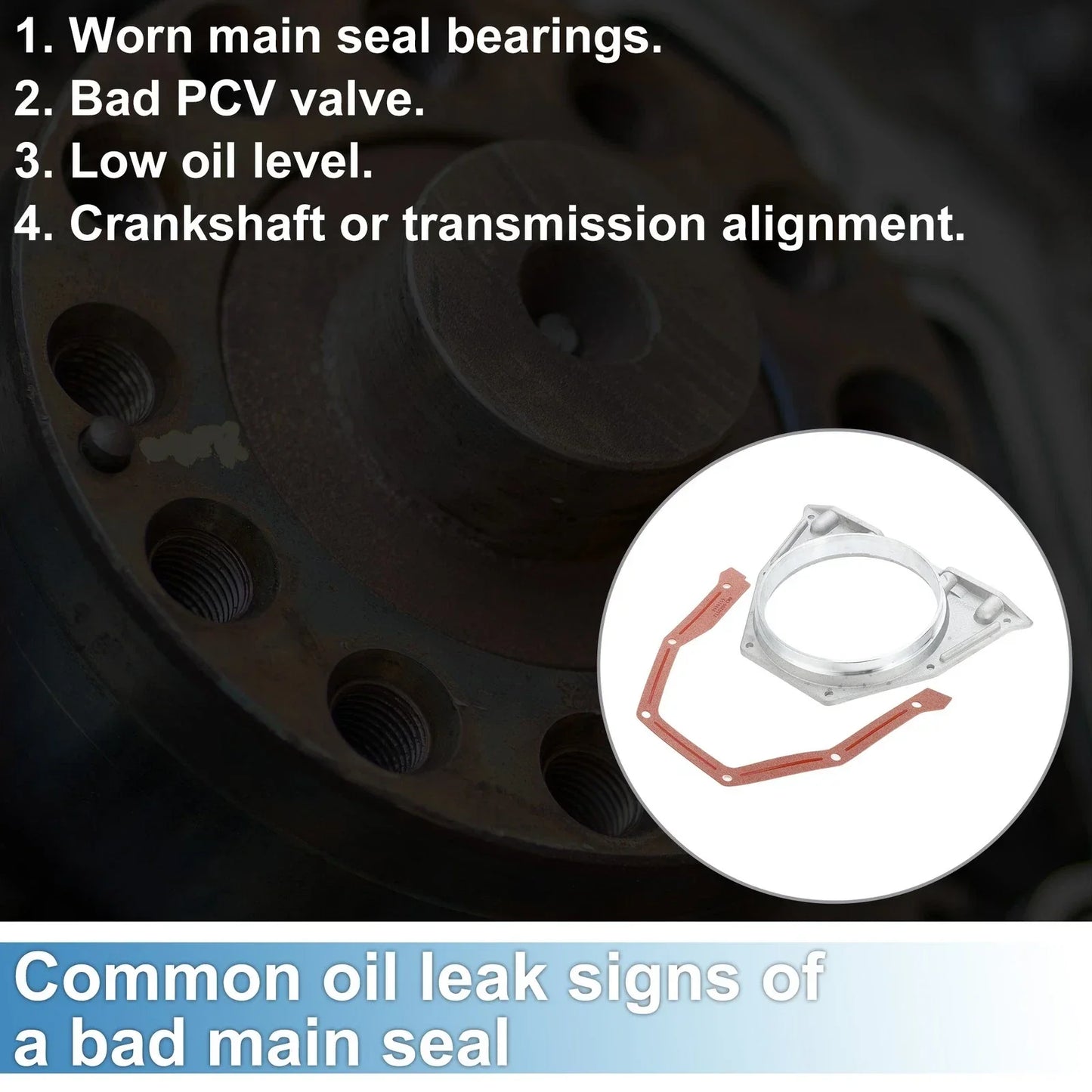 Crankshaft Oil Seal Housing & Gasket Kit for Dodge 5.9L (1989-2002)