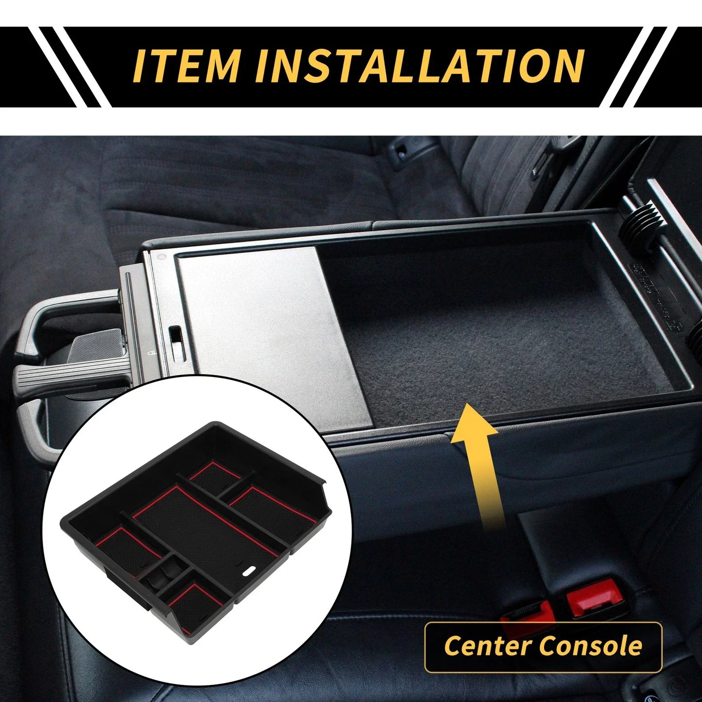 Center Console Organizer Insert Tray for Chevy Silverado & GMC Sierra (2014-2023)
