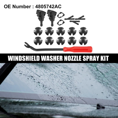 18 x Front Windshield Washer Nozzles for Dodge Charger (2006-2010)