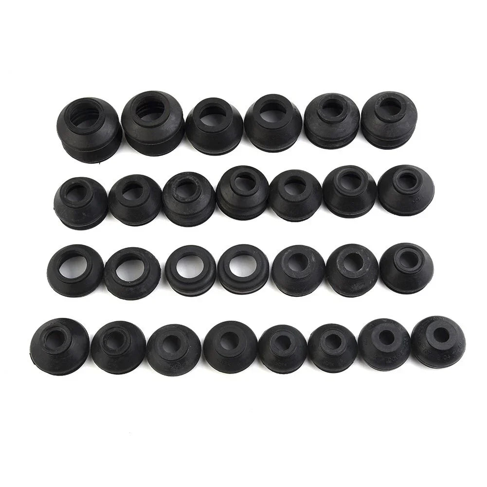 28pcs Ball Joint Boot Suspension Dust Cover for Track Tie Rod Linkage Kit