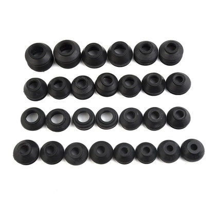 28pcs Ball Joint Boot Suspension Dust Cover for Track Tie Rod Linkage Kit