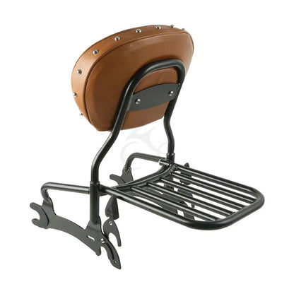 Sissy Bar Backrest Pad Luggage Rack for Indian Chief Classic Vintage