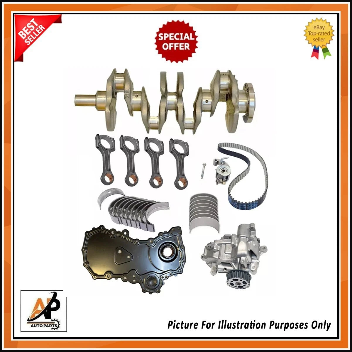 Crankshaft Rebuild Kit for Ford Tourneo Custom 2.0 EcoBlue (2012–2023)