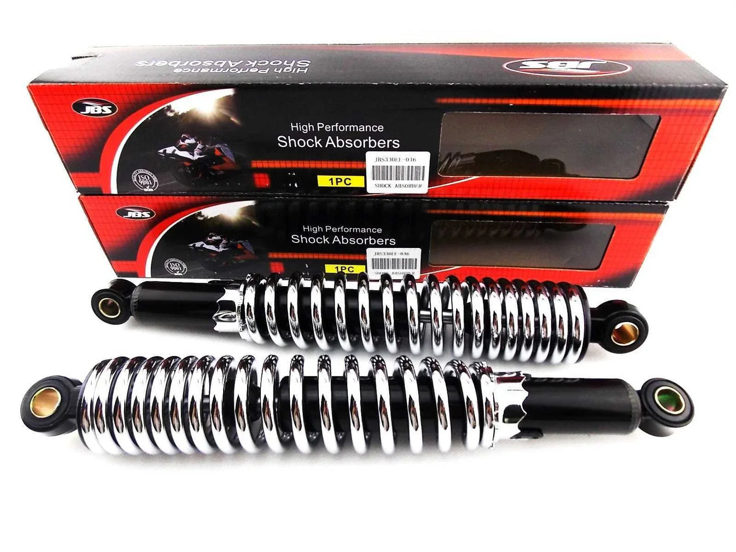 330mm JBS Black/Chrome Rear Shock Absorbers for Honda CB400/SF