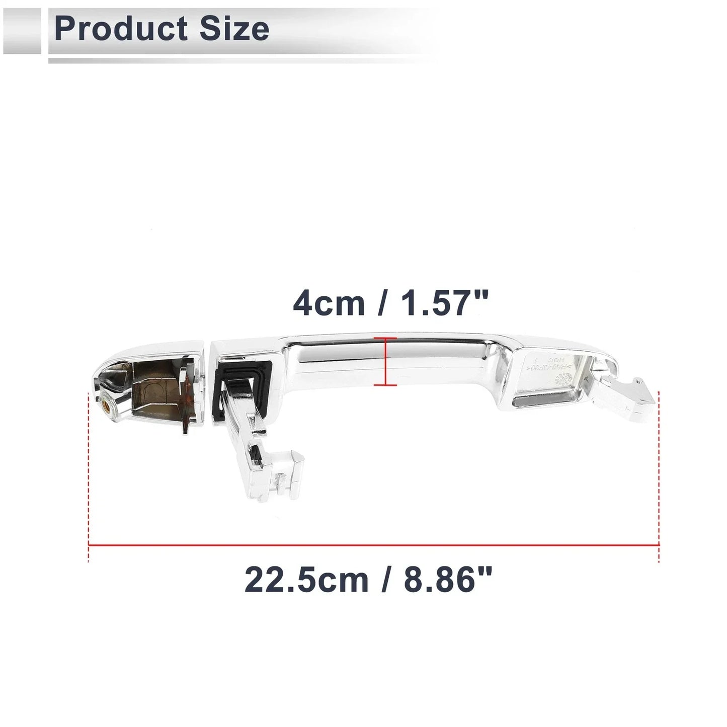 Front Left & Right Car Exterior Door Handles for Hyundai Elantra (2007-2012)
