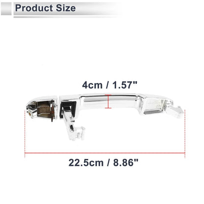 Front Left & Right Car Exterior Door Handles for Hyundai Elantra (2007-2012)