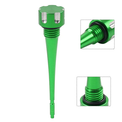 CNC Oil Dipstick Green for Lifan YX 125cc 140cc Engine Pit Dirt Bike