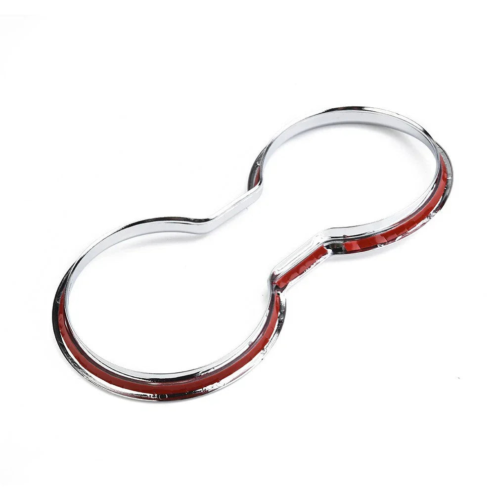 Cup Holder Trim / Silver Water / Chrome Cover Decoration for All Models (2011–2018)