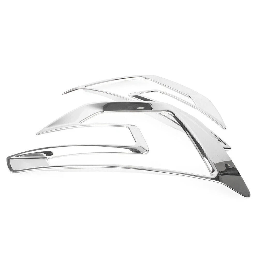 Front Fog Light Bezel Covers for Ford Explorer Sport (2016-2017) Chrome