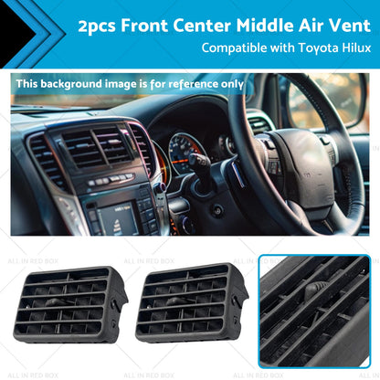 Black Front Center Air Vents for Toyota Hilux (1997-2004)