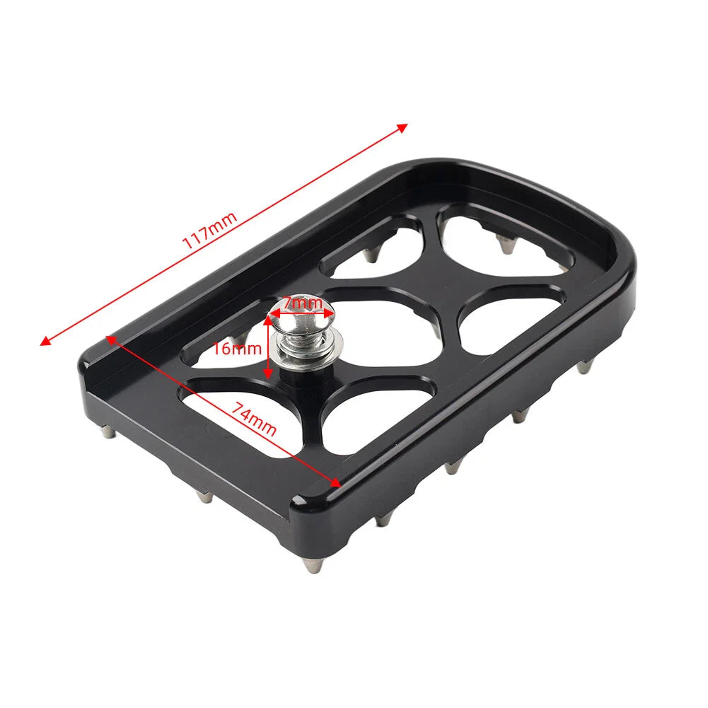 CNC Brake Pedal Pad Cover for Harley Softail Touring Electra Road Glide