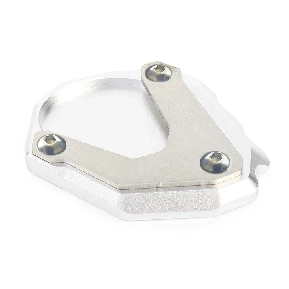 Kickstand Side Stand Enlarger Pad Silver for BMW R1200RT (2004-2017)