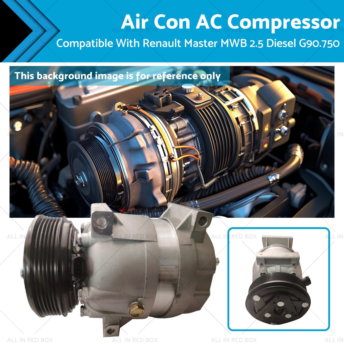 Air Conditioning Compressor for Renault Master MWB 2.5 Diesel (2003-2010)