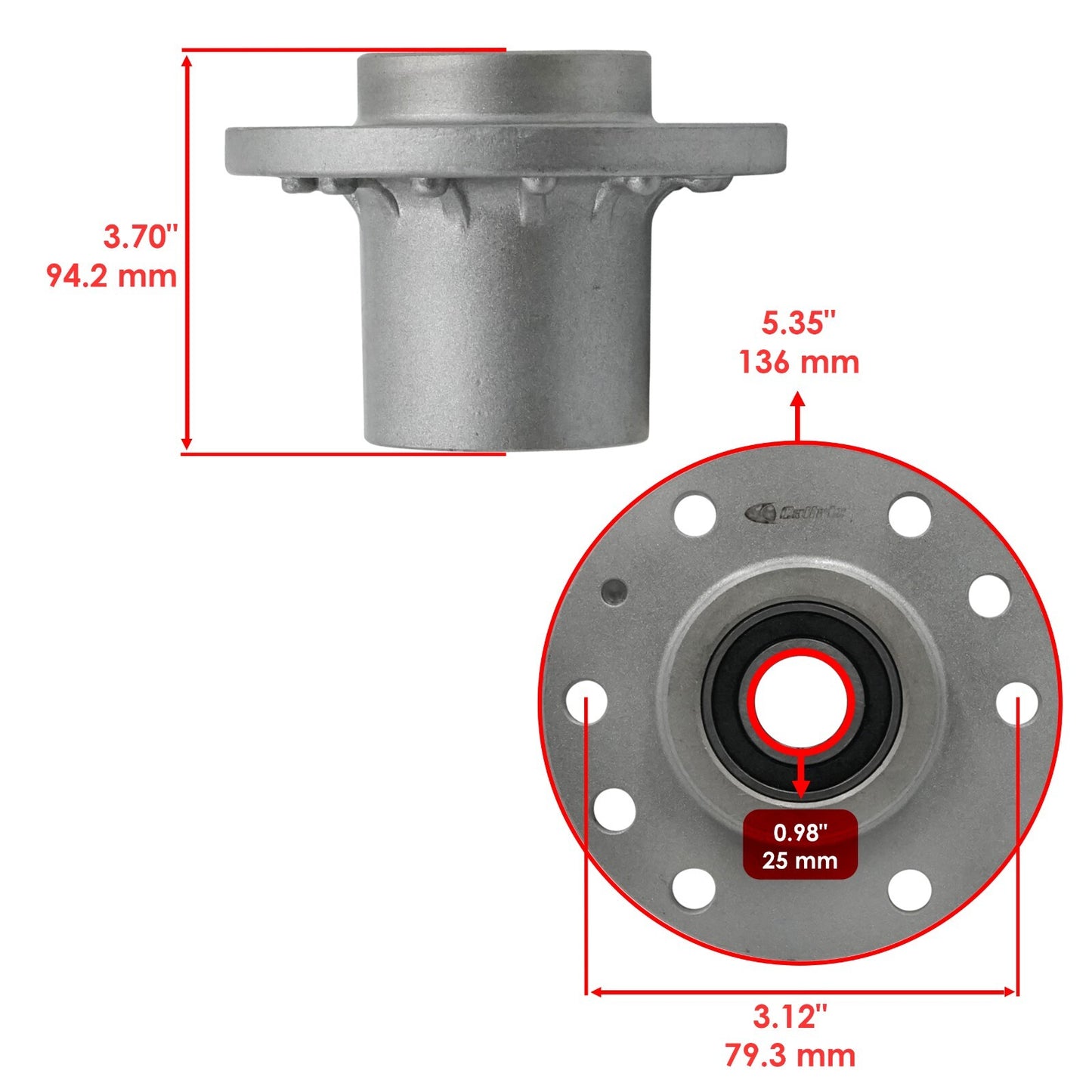 Deck Spindle 60 Inch Replacement for Exmark Lazer Z (2010–2019)