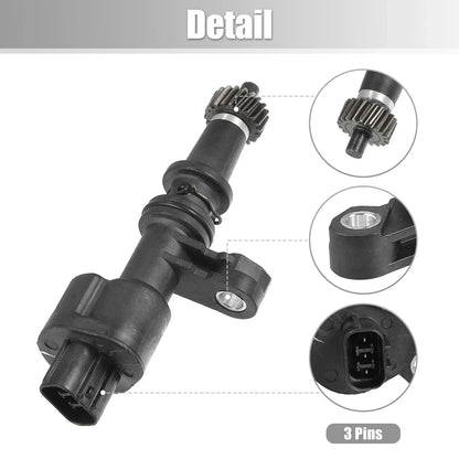 Transmission Speed Sensor for Honda Civic (2001-2005) 3 Pins Black 1 x Pcs