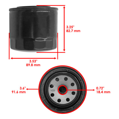 Caltric Fuel Filter Replacement for John Deere 7500A 7700A 8000A (2011–2015)