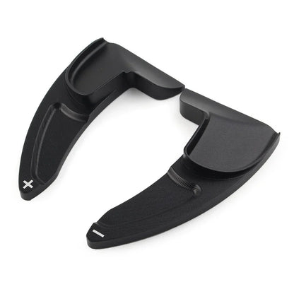 Black Steering Wheel Shift Paddle Shifter Extensions for Dodge Jeep Chrysler (N/A)