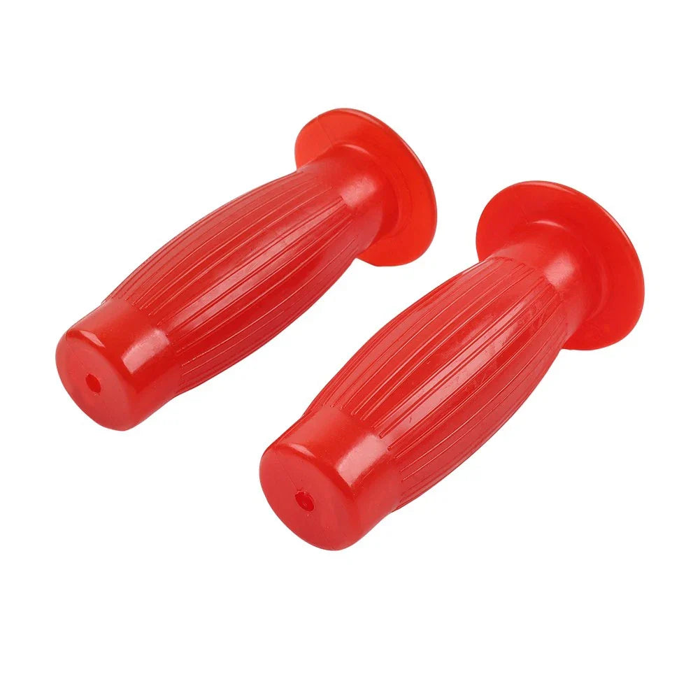 7/8" Easy-Hold Hand Grips for Vintage Motorcycle Handlebars - Red