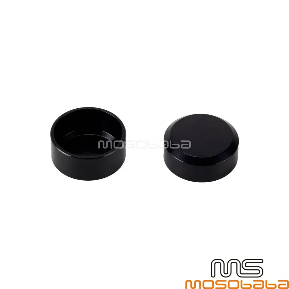Smooth Black Rear Axle Nut Caps for Harley Sportster S, Pan America (2021-2023)