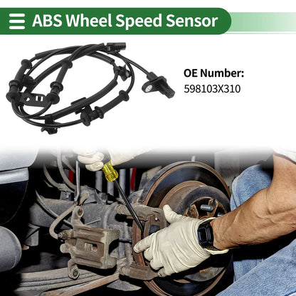 ABS Wheel Speed Sensor for Hyundai Elantra 2011-2016 (2 x Sensors)