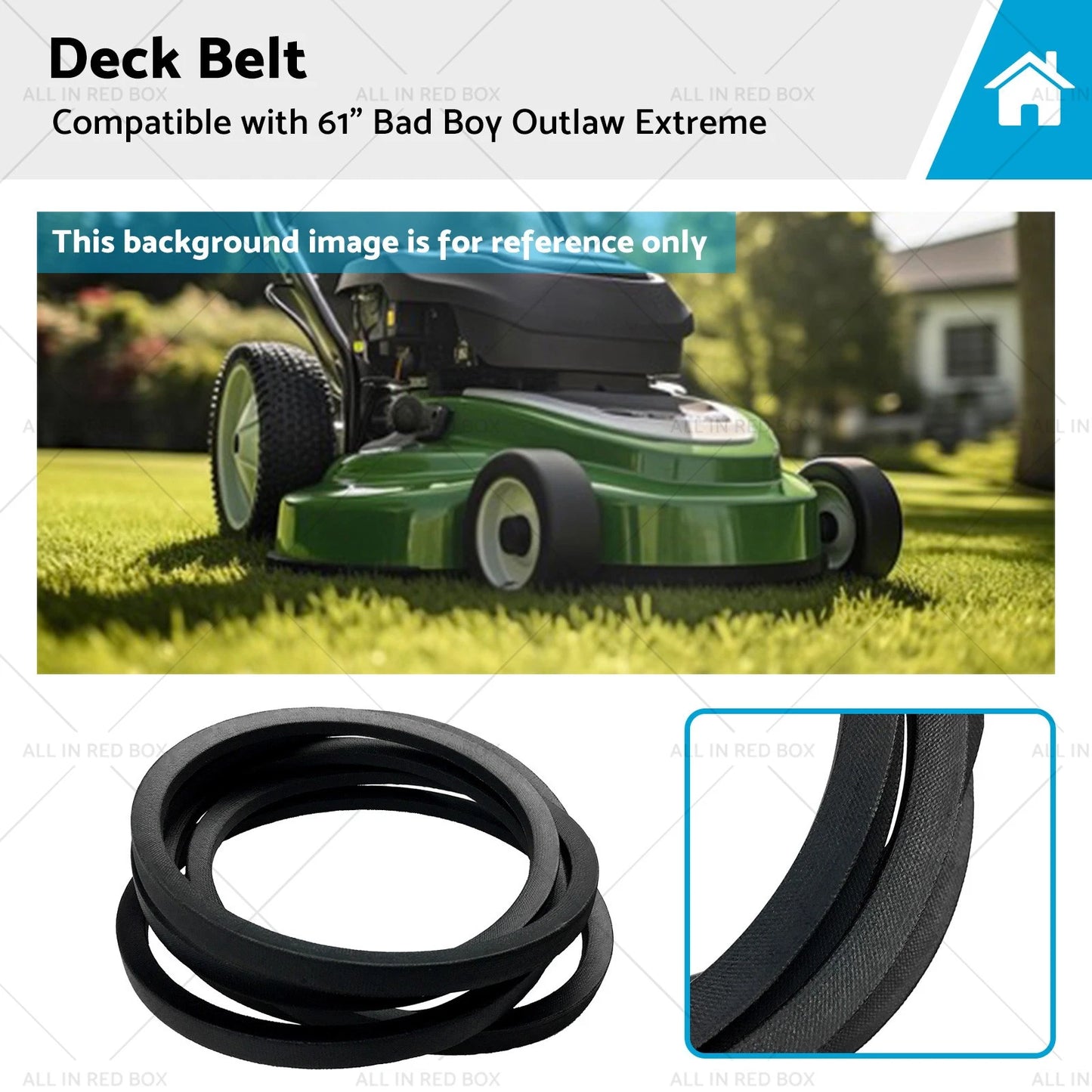 Deck Belt for 61" Bad Boy Outlaw Extreme (2010-2023)